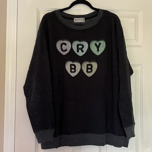 Wildfox Cry BB Roadtrip Sweater Medium - Picture 4 of 8
